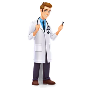 Cartoon Doctor With Stethoscope Png Qac98 PNG image