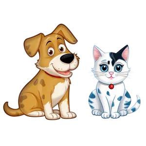 Cartoon Dog And Cat Png 11 PNG image