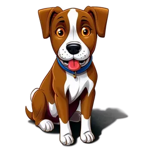 Cartoon Dog Sitting Png 31 PNG image