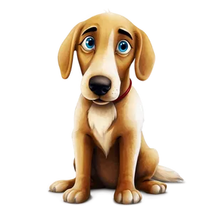 Cartoon Dog Sitting Png Lbe2 PNG image