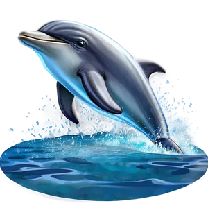 Cartoon Dolphin Adventure Png 06272024 PNG image