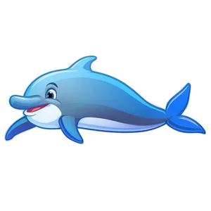 Cartoon Dolphin In Aquarium Png Cpm51 PNG image