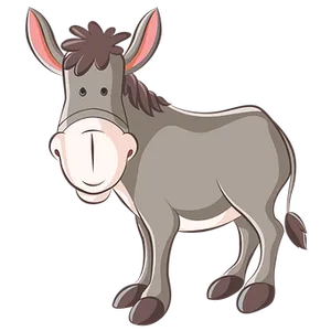 Cartoon Donkey Illustration