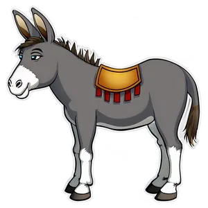 Cartoon Donkey PNG 05232024