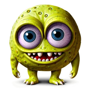 Cartoon Doodle Monster PNG 05232024