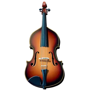 Cartoon Double Bass PNG 3