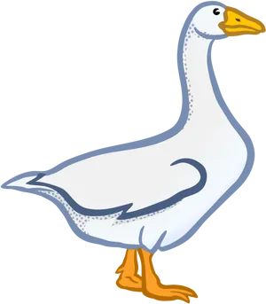 Cartoon Duck Illustration PNG image