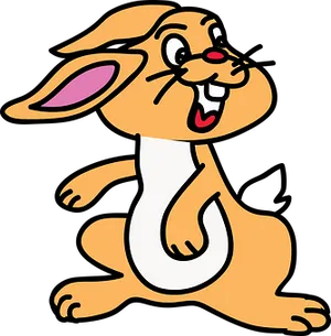 Cartoon Easter Bunny Graphic PNG image