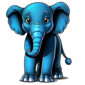 Cartoon Elephant Character Png 06272024 PNG image