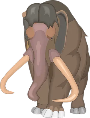 Cartoon_ Elephant_ Front_ View