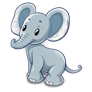 Cartoon Elephant In Love PNG Eww80 PNG