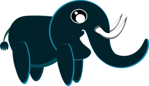 Cartoon_ Elephant_ Vector_ Graphic PNG image