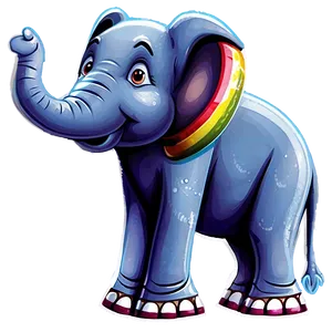 Cartoon Elephant With Candy Png 37 PNG image