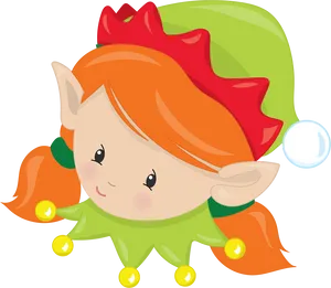 Cartoon Elf On The Shelf Graphic PNG image