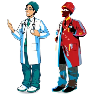Cartoon Emergency Doctor PNG 06262024