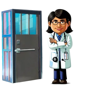 Cartoon Emergency Doctor PNG Fsx