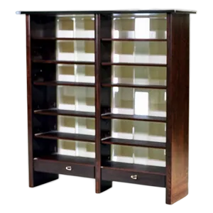 Cartoon Empty Bookshelf Png 06272024 PNG image