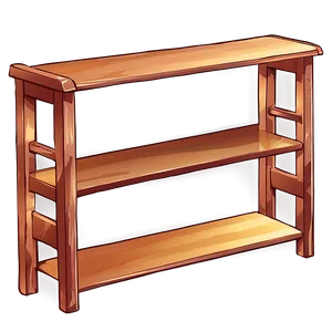 Cartoon Empty Bookshelf Png Yeg PNG image