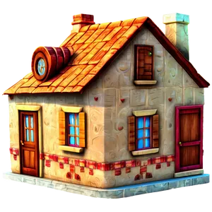 Cartoon Encanto House Design Png 16 PNG image