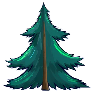 Cartoon Evergreen Tree Png 06212024 PNG image