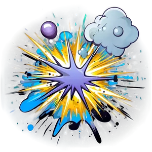 Cartoon Explosion Background PNG 25 PNG