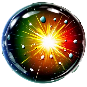 Cartoon Explosion Bubble PNG Ruw