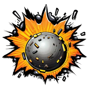 Cartoon Explosion Icon Png 06212024 PNG image