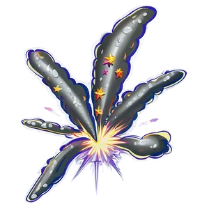Cartoon Explosion Outline PNG Gnh