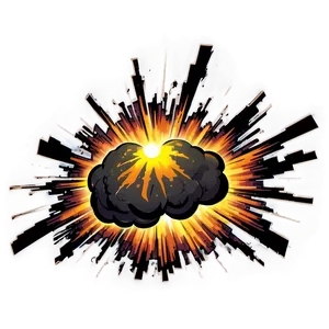 Cartoon Explosion Shockwave PNG 06212024 PNG