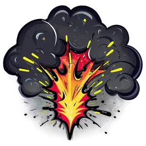 Cartoon Explosion Vector PNG 26