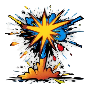 Cartoon Explosion Vector PNG Beg PNG