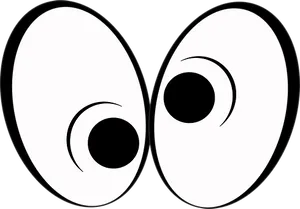 Cartoon Eyes Vector Illustration
