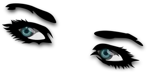 Cartoon Eyesin Darkness