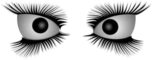 Cartoon Eyesin Darkness