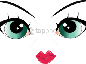 Cartoon Face Features PNG image