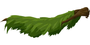Cartoon Fallen Tree Branch