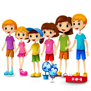 Cartoon Family Illustration PNG 74