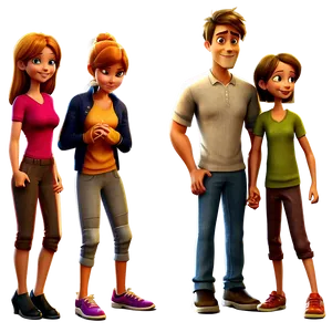 Cartoon Family PNG 34