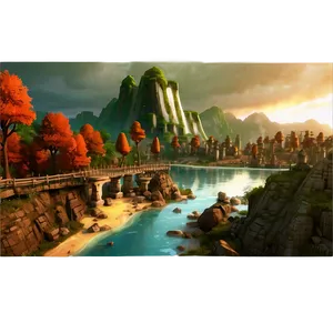 Cartoon Fantasy World PNG Otm
