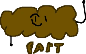 Cartoon Fart Cloud PNG image