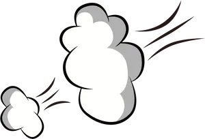 Cartoon Fart Clouds PNG image