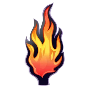 Cartoon Fire Background PNG 58