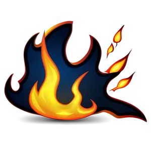 Cartoon Fire Background PNG Fxh