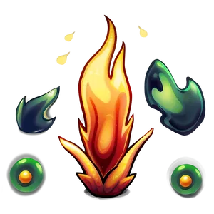 Cartoon Fire Blast PNG Dik PNG