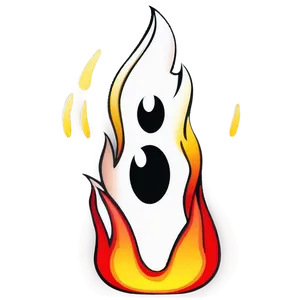 Cartoon Fire Character Png 06212024 PNG image