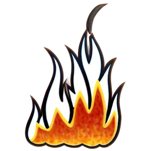 Cartoon Fire D PNG image