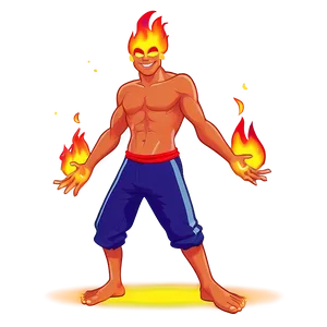 Cartoon Fire Dance PNG Bpo PNG