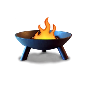 Cartoon Fire Pit PNG 06212024 PNG