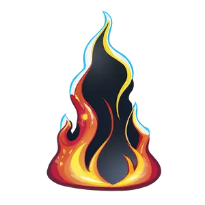 Cartoon Fire Png Bag PNG image