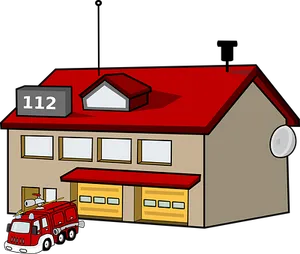 Cartoon Fire Station112